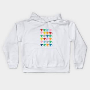 Rainbow Dogtooth Kids Hoodie